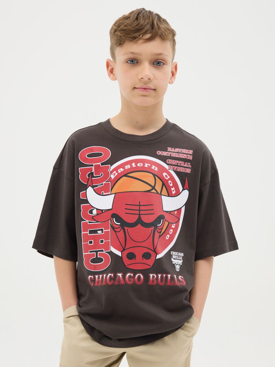 Cotton T-shirt with NBA Chicago Bulls print_0