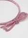 Pink girls' headband with bow_1