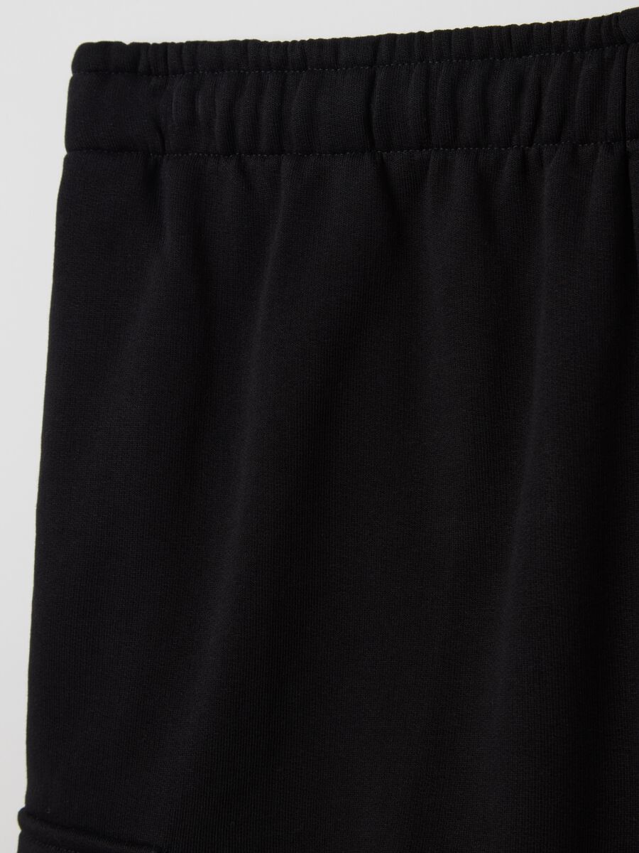 Cargo Bermuda shorts in fleece_5