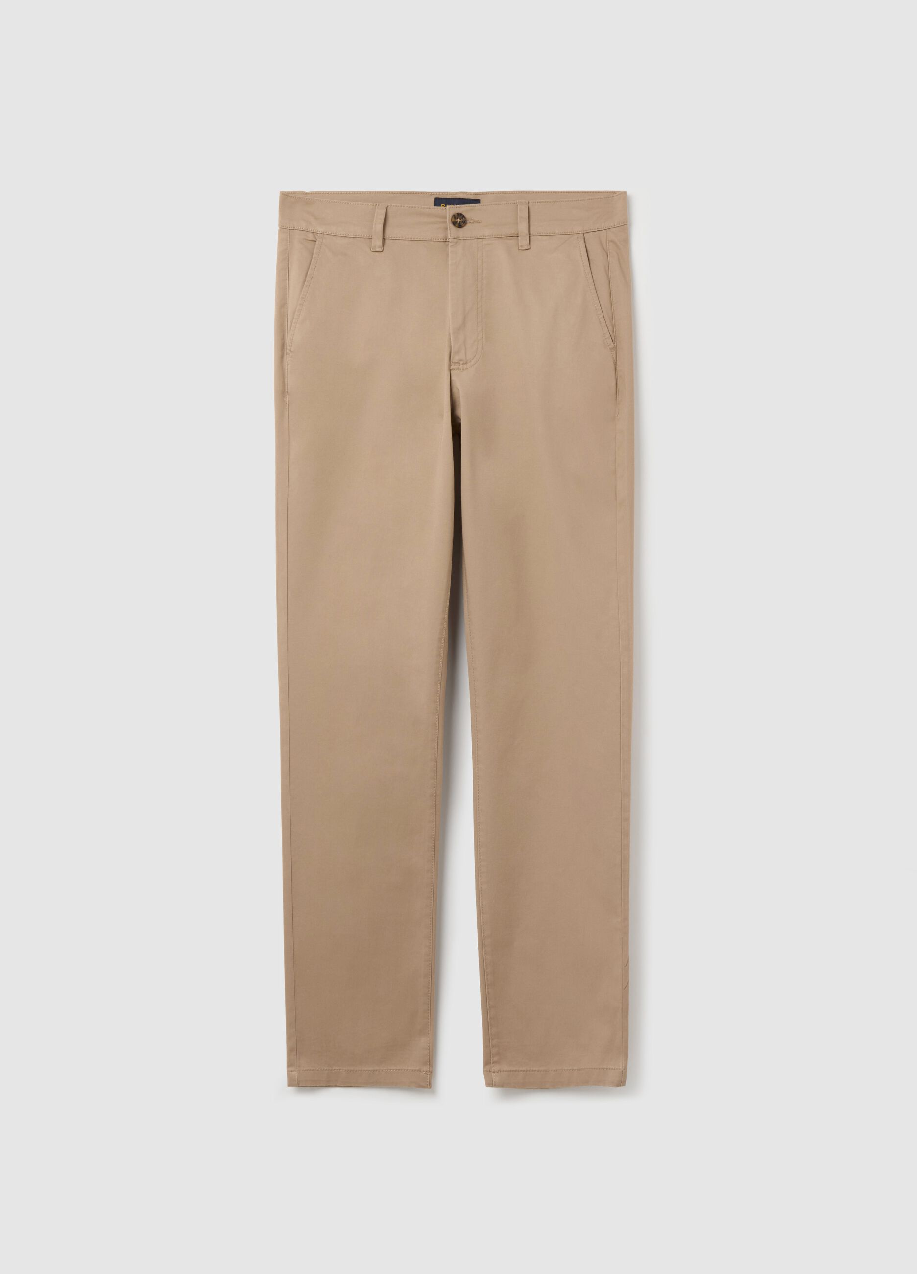 Slim-fit chinos in stretch twill