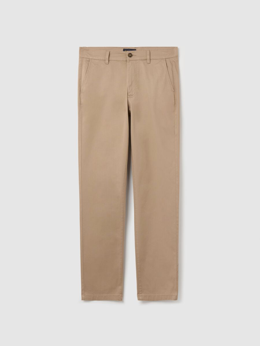 Slim-fit chinos in stretch twill_4