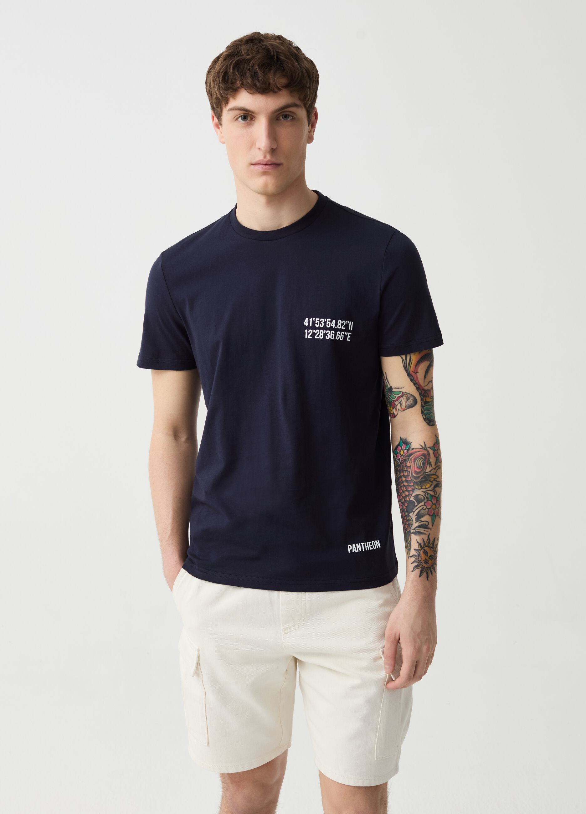 Ovs T-shirt con stampa Roma Pantheon