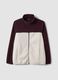 Purple zip-up sweatshirt, relaxed fit_0