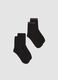 2-pack of black organic cotton-blend socks with pattern_0