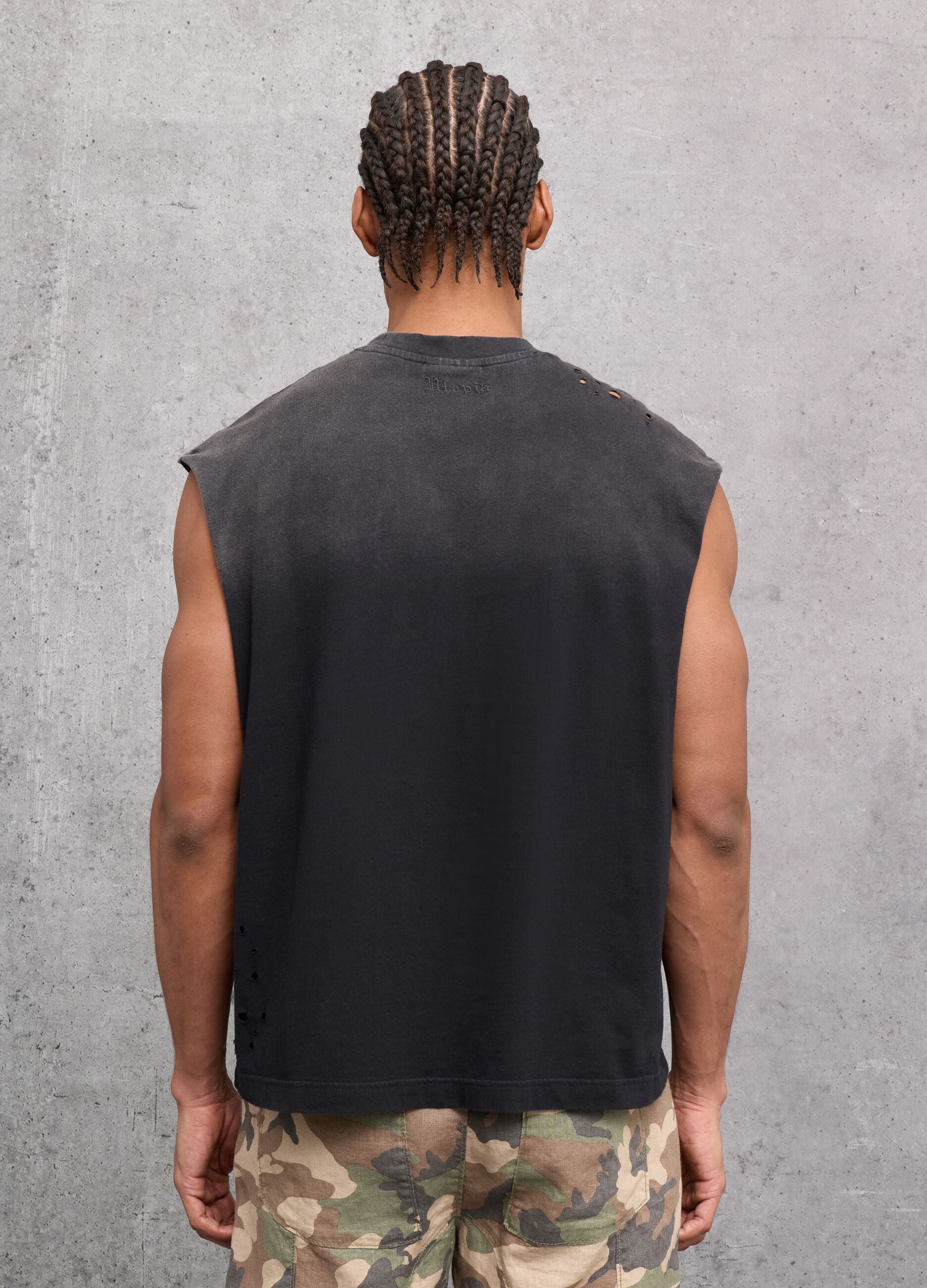 Sunfaded Black Tank Top