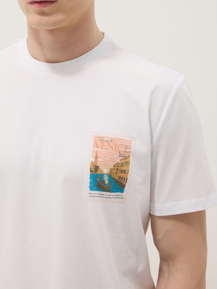 White short-sleeved pure cotton regular-fit T-shirt_2