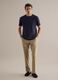 Blue linen-cotton blend regular fit t-shirt_1