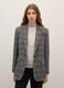 Grey checked blazer with oversized fit_1