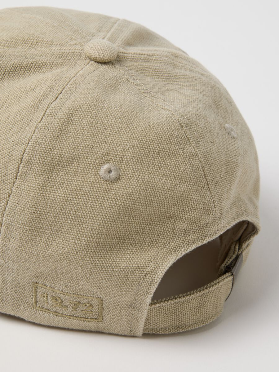 Grey pure cotton baseball cap_2