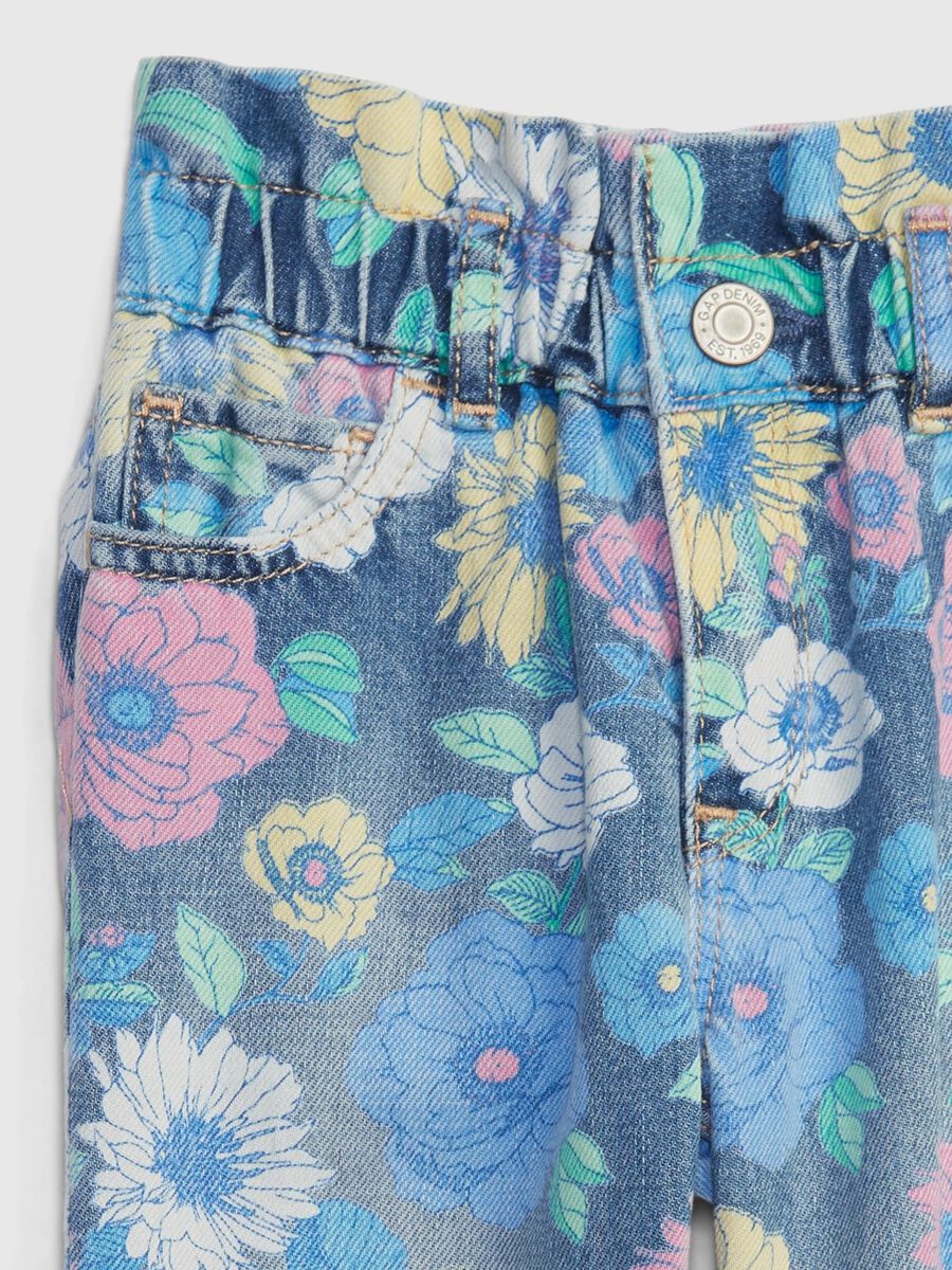 Floral pattern mum-fit jeans_2