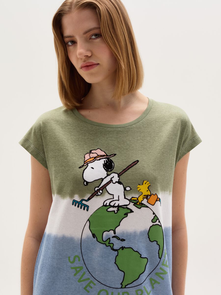 Camicia da notte con stampa Snoopy_1