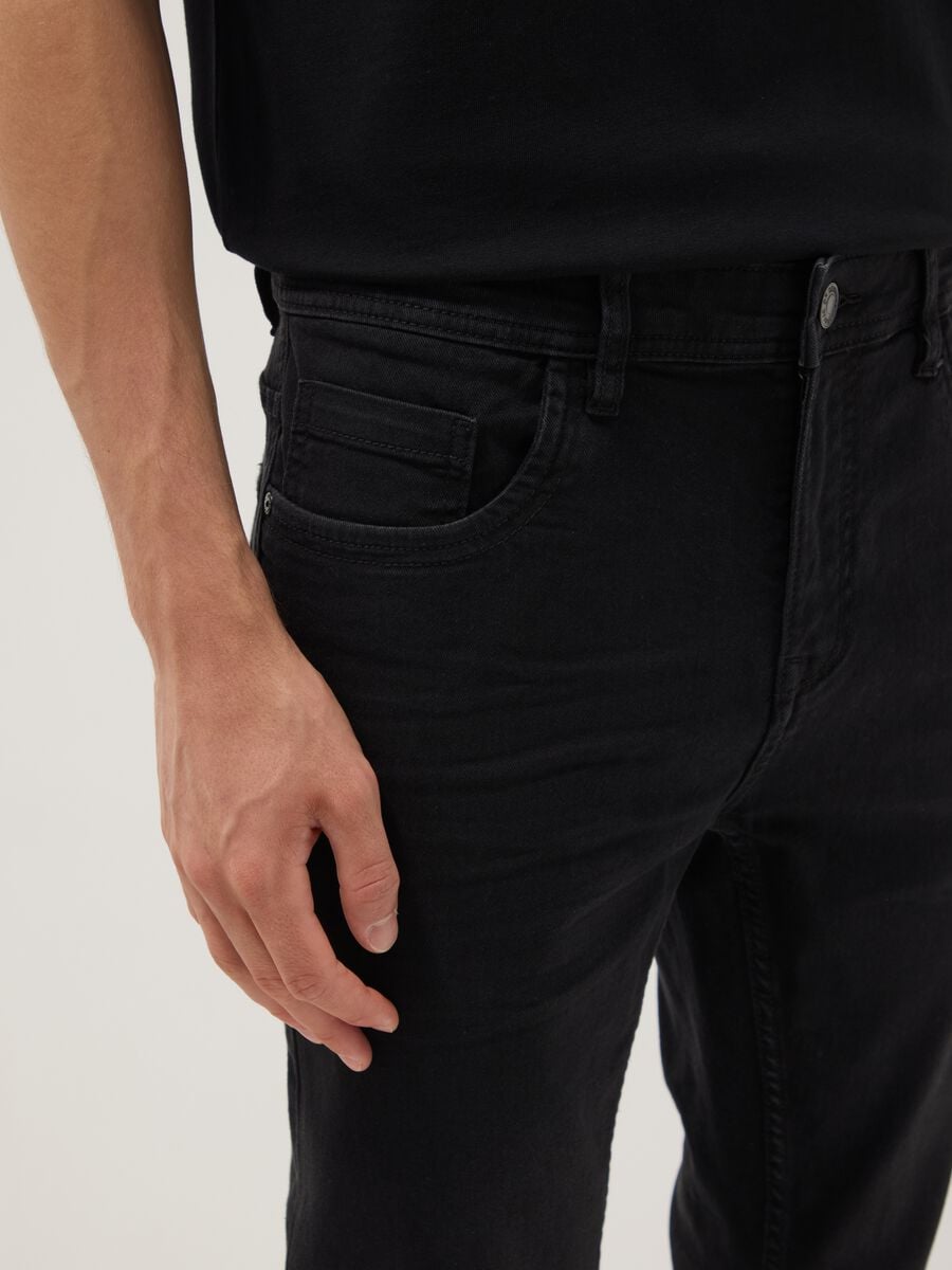 Jeans super skinny neri in misto cotone_3