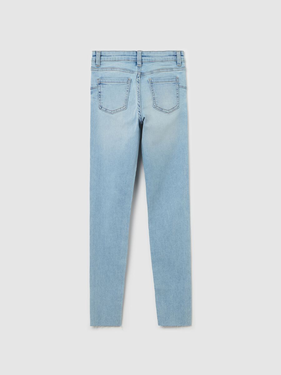 Jeans slim fit con abrasioni _4
