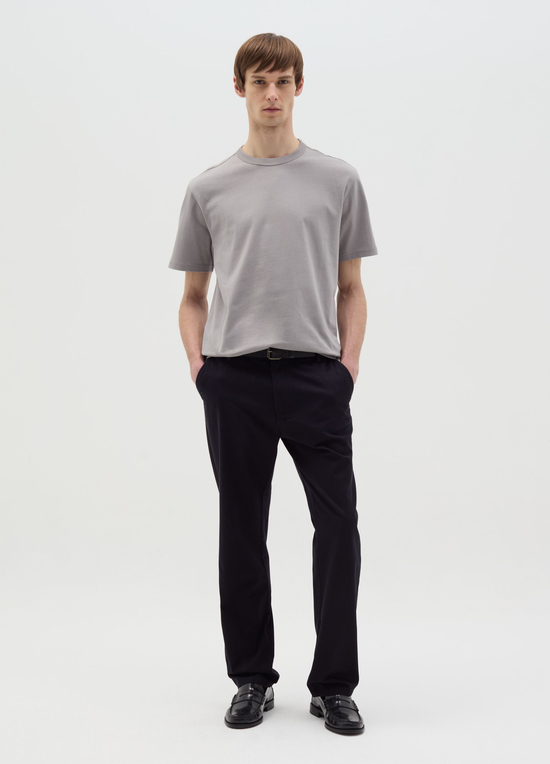 T-shirt relaxed fit scollo rotondo