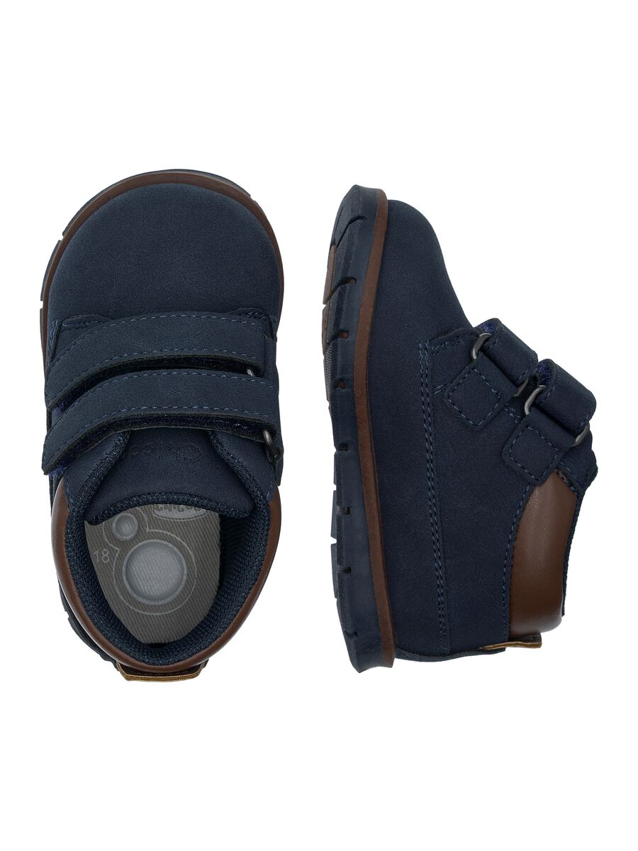 Blue shoes with double velcro_2