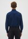 Men's blue cotton blend easy iron shirt_3