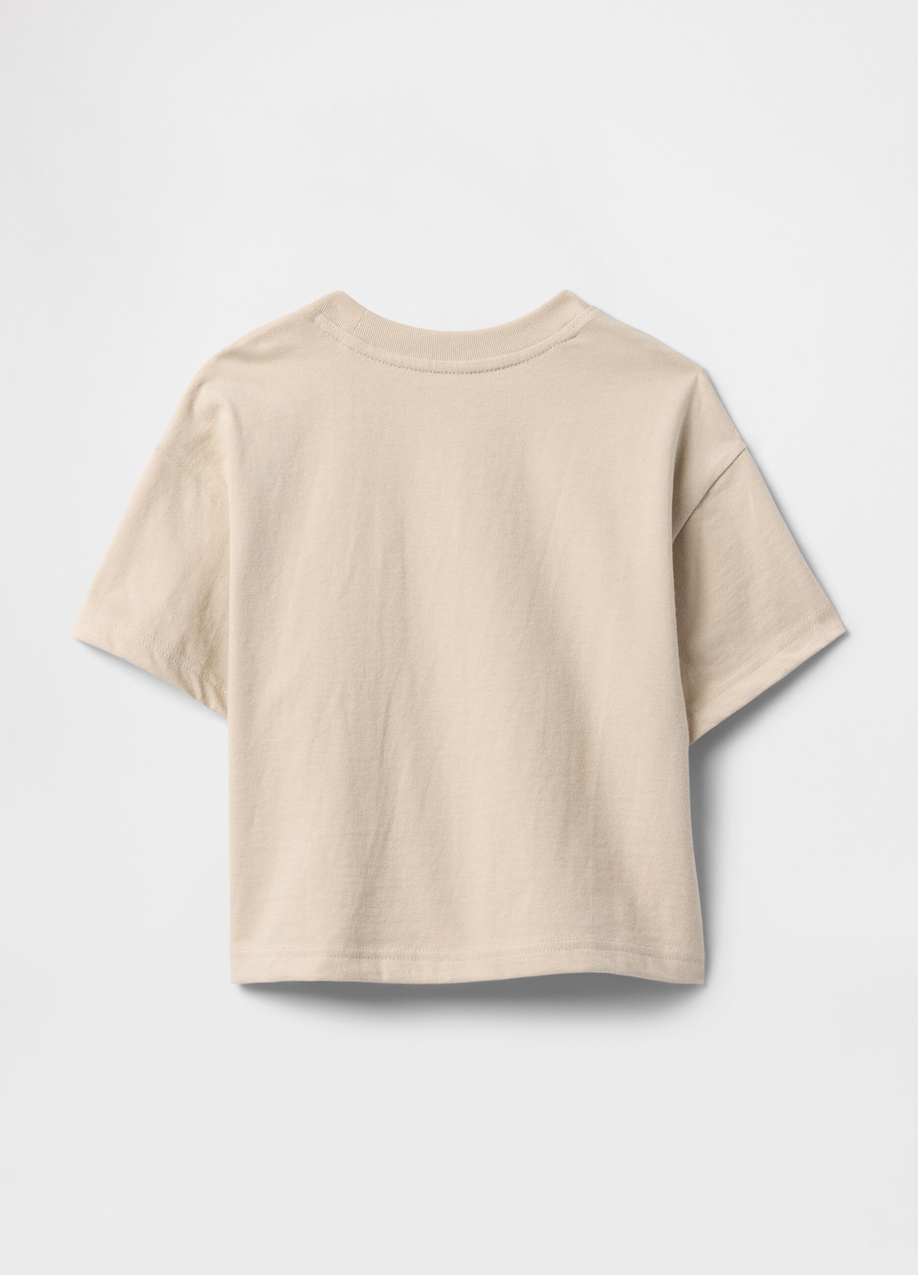 Beige T-shirt with Hot Wheels design
