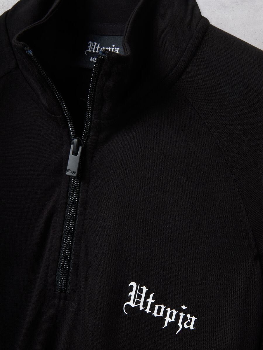 Half-Zip Light Sweater Black_1