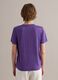 Purple pure linen regular-fit short-sleeve T-shirt_3