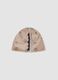 Grey stretchy dinosaur-print hat for baby boy_1
