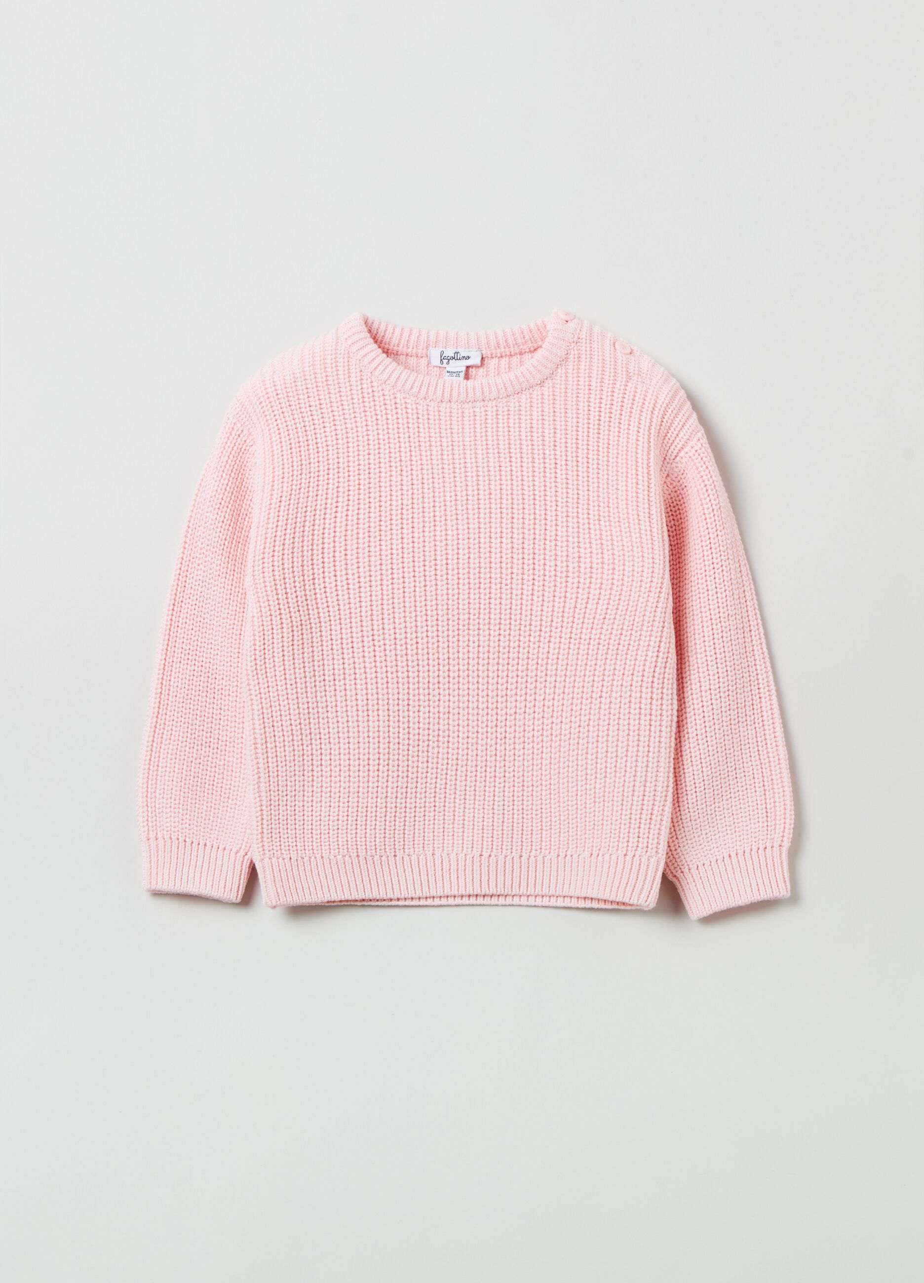 Pullover in cotone a costine