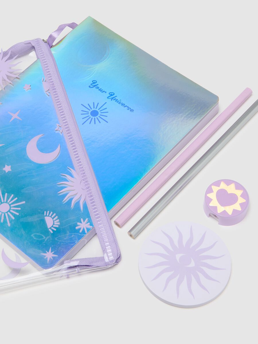 Multicolour agenda and accessory set_1