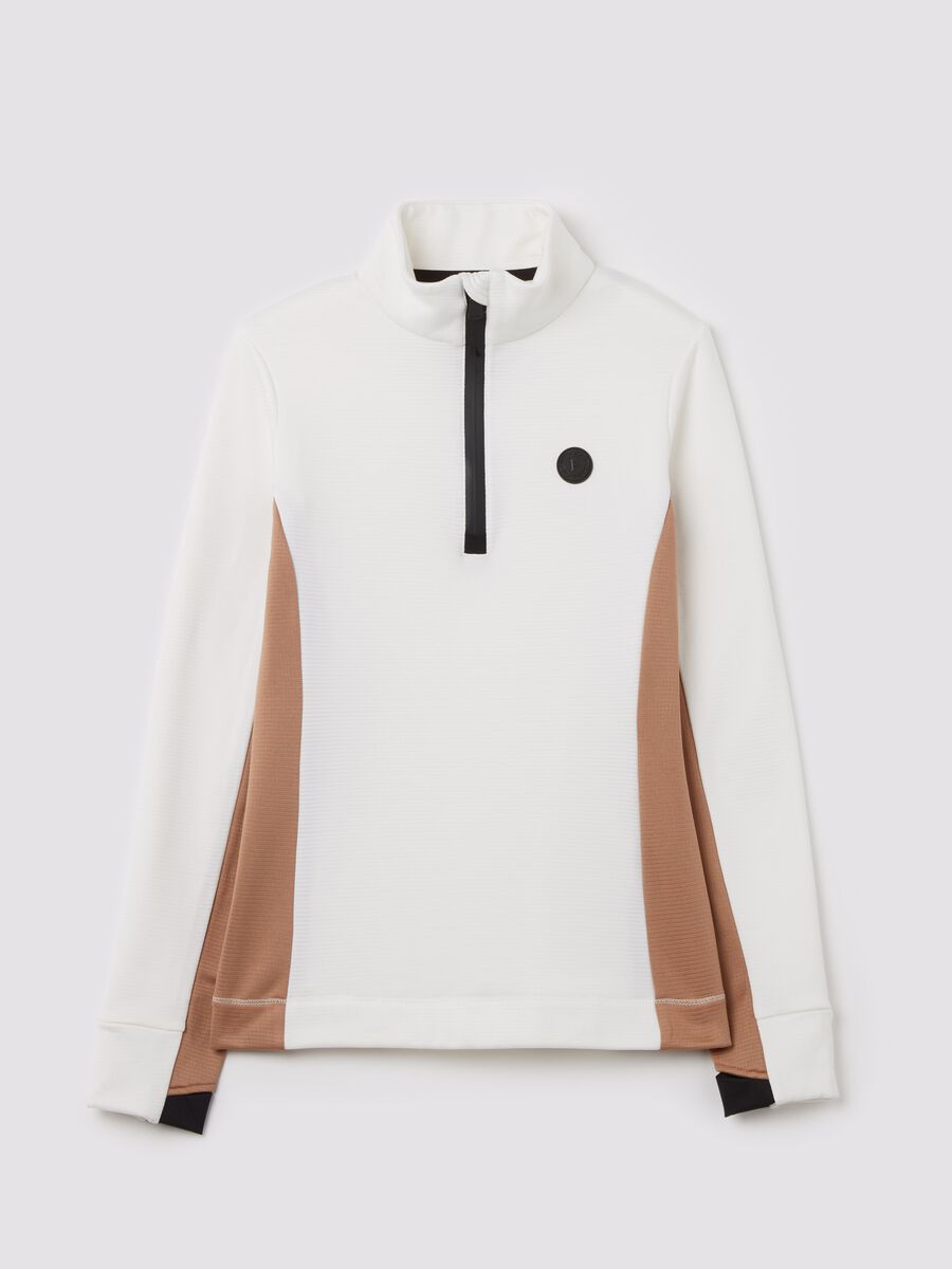 Half-zip fleece with waffle weave_4