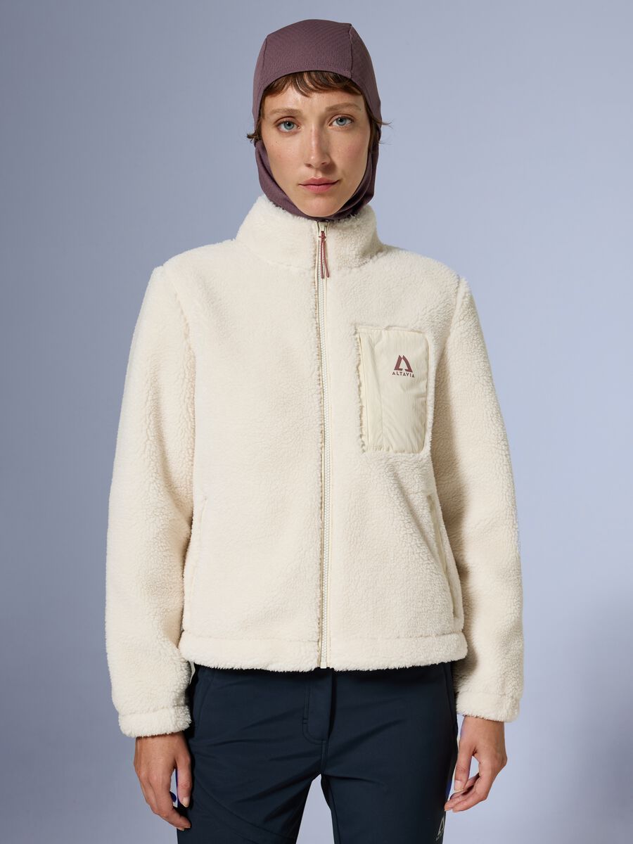 Giacca sherpa full zip ALTAVIA WITH DEBORAH COMPAGNONI_1