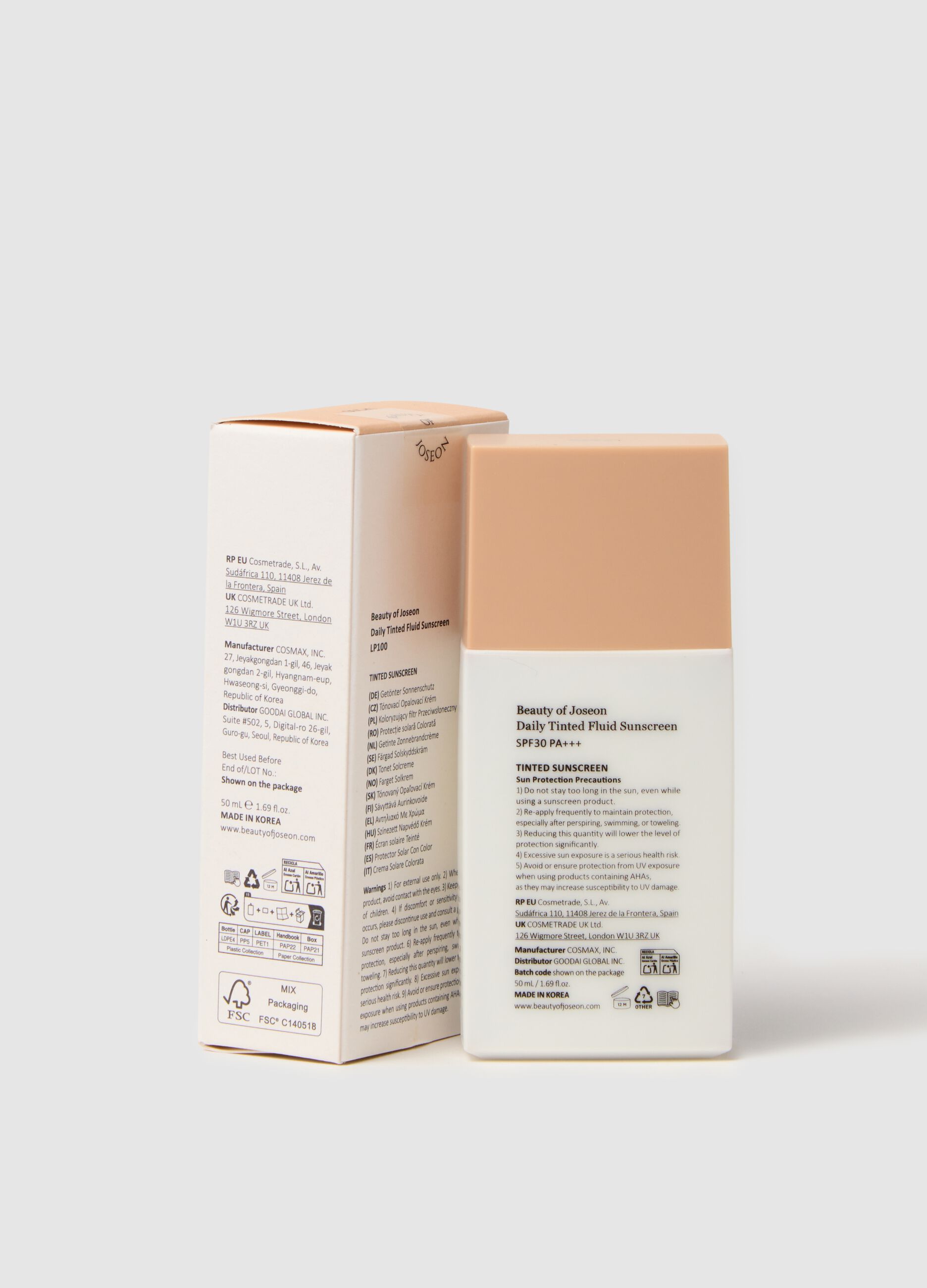 Crema solare colorata con SPF - skincare coreana