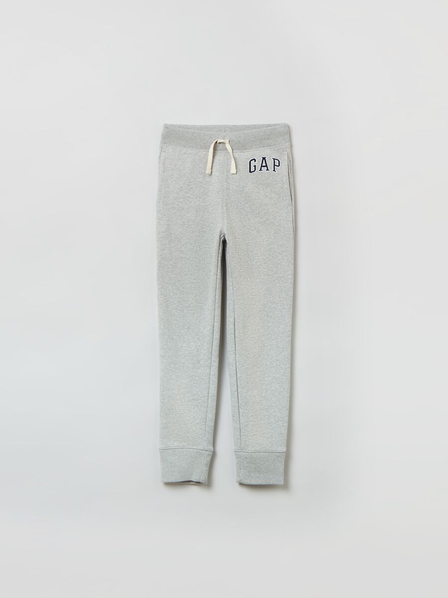 Plush joggers with logo embroidery_0