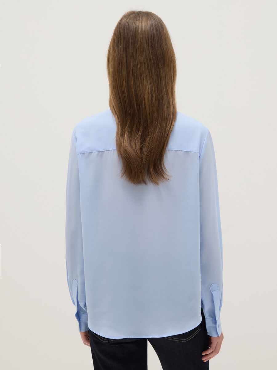 Blue long sleeve shirt regular fit_2