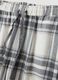 White checked organic pure cotton flannel pyjama bottoms_1