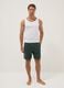 Green cotton-blend regular-fit pyjama shorts_0