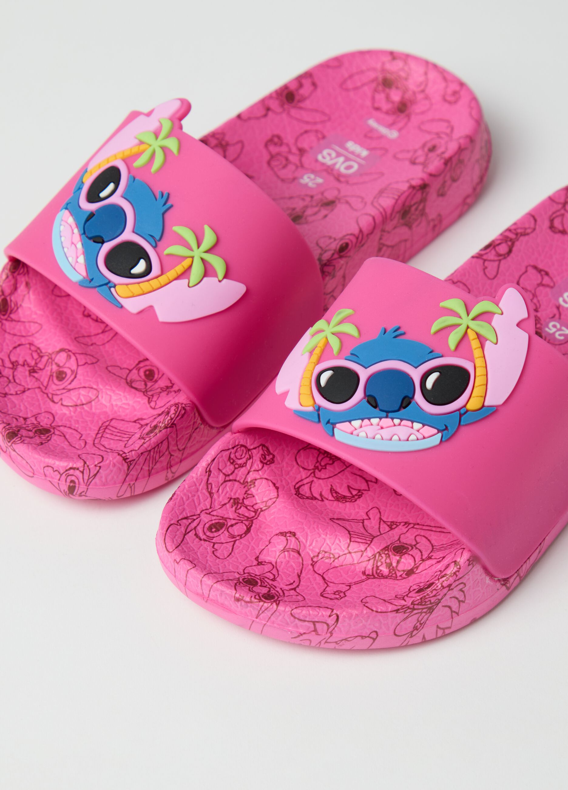 Pink PVC Disney character girl's sandals
