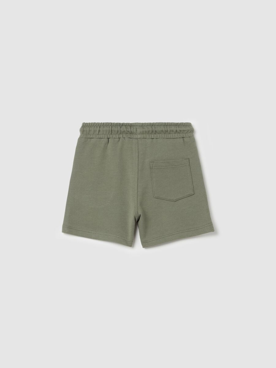 Cotton Bermuda shorts with drawstring_1