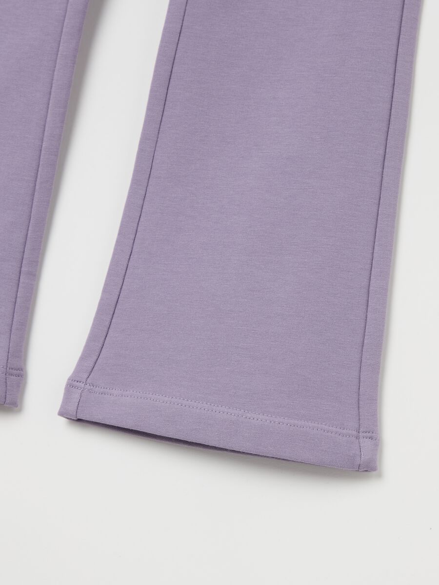 Flare-fit treggings in stretch cotton_2
