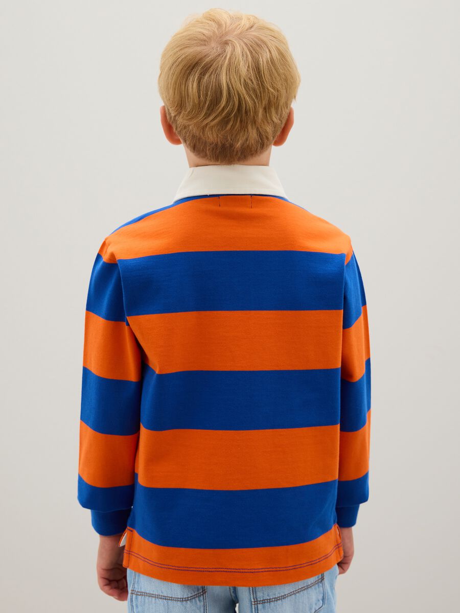 Polo da bambino in puro cotone multicolor regular fit_1