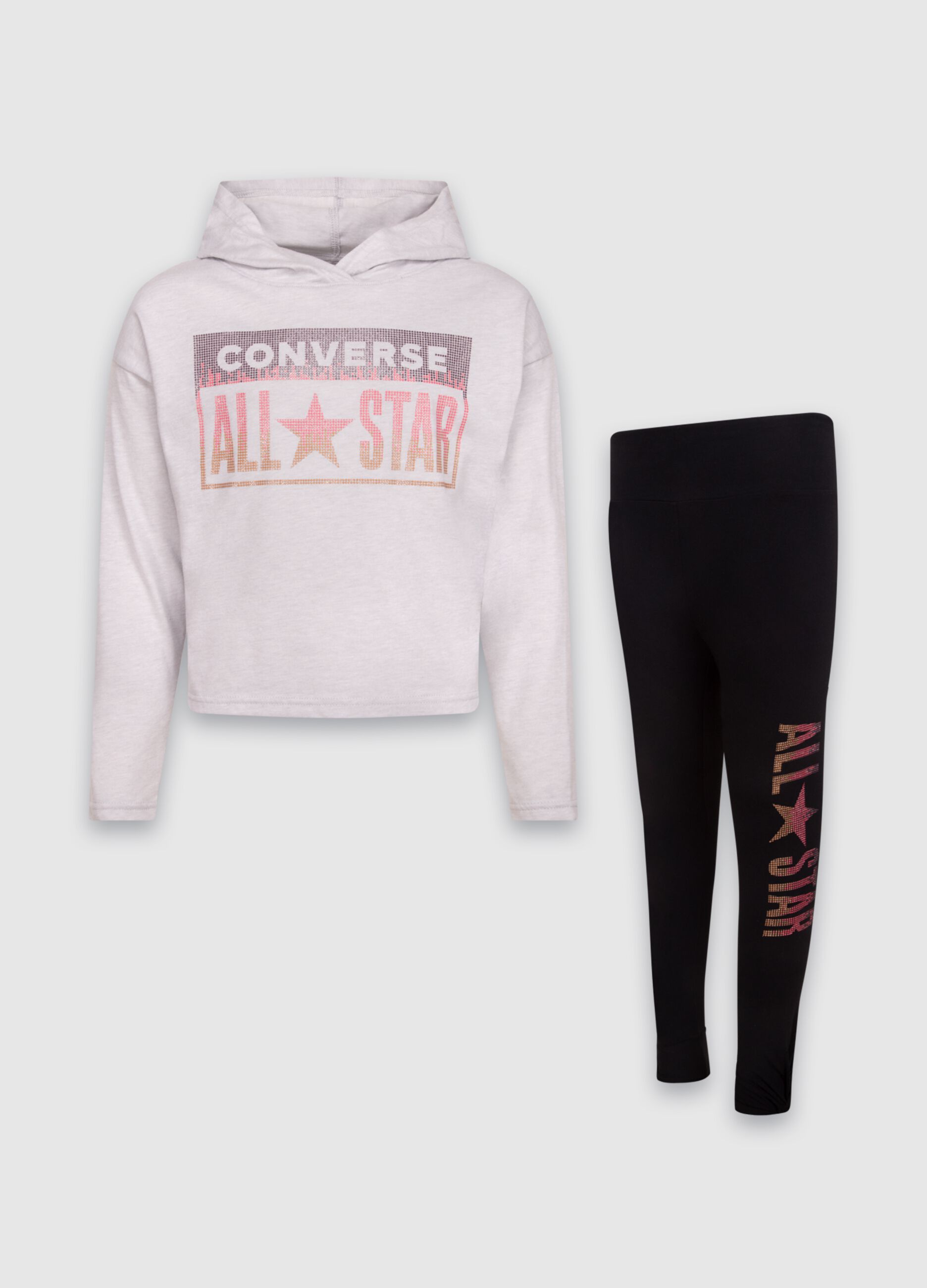 Leggings e felpa converse best sale