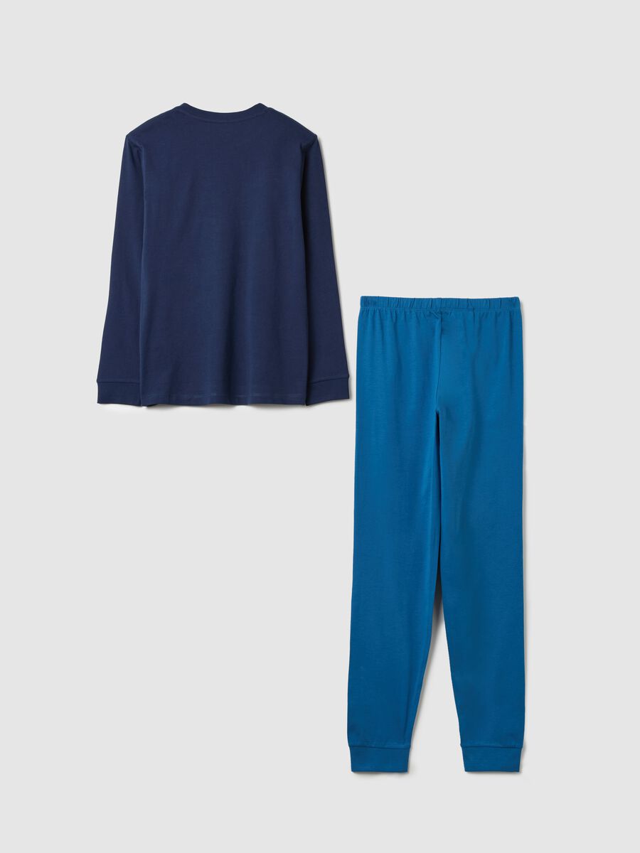Pigiama in cotone stampa "Chill out after sport" _1