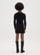 Girls' dress in black stretch cotton_1