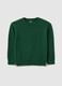 Children's green cotton jumper regular fit_0