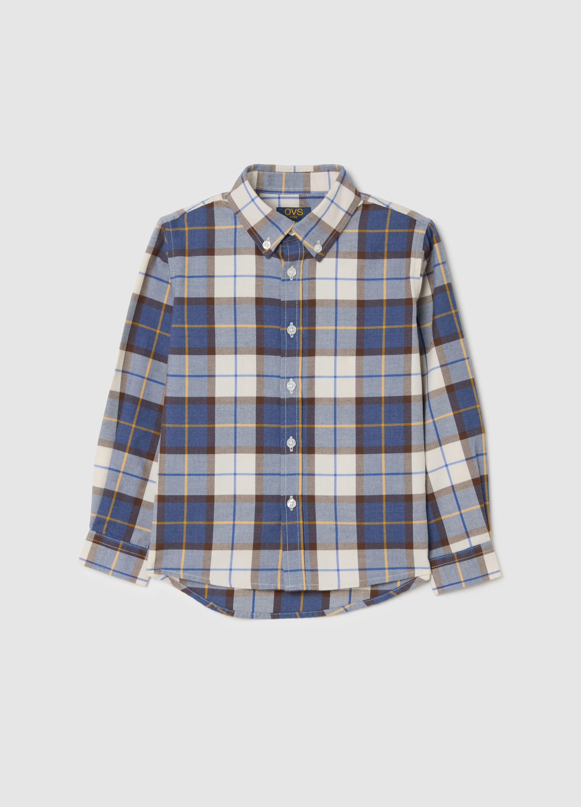Blue Checked Shirt for Children