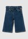 Girls' blue denim wide leg trousers_0