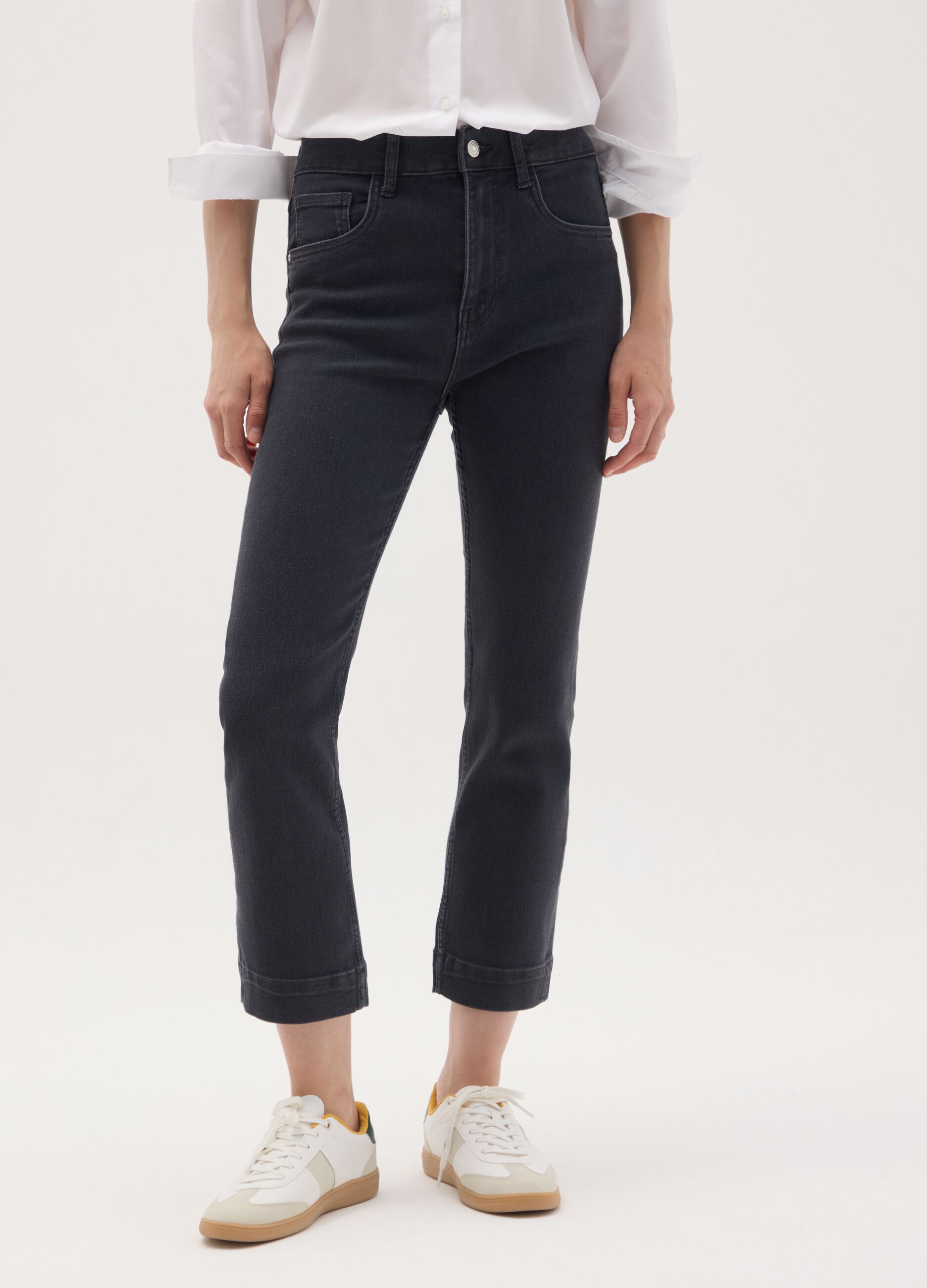 Jeans in denim nero slim fit