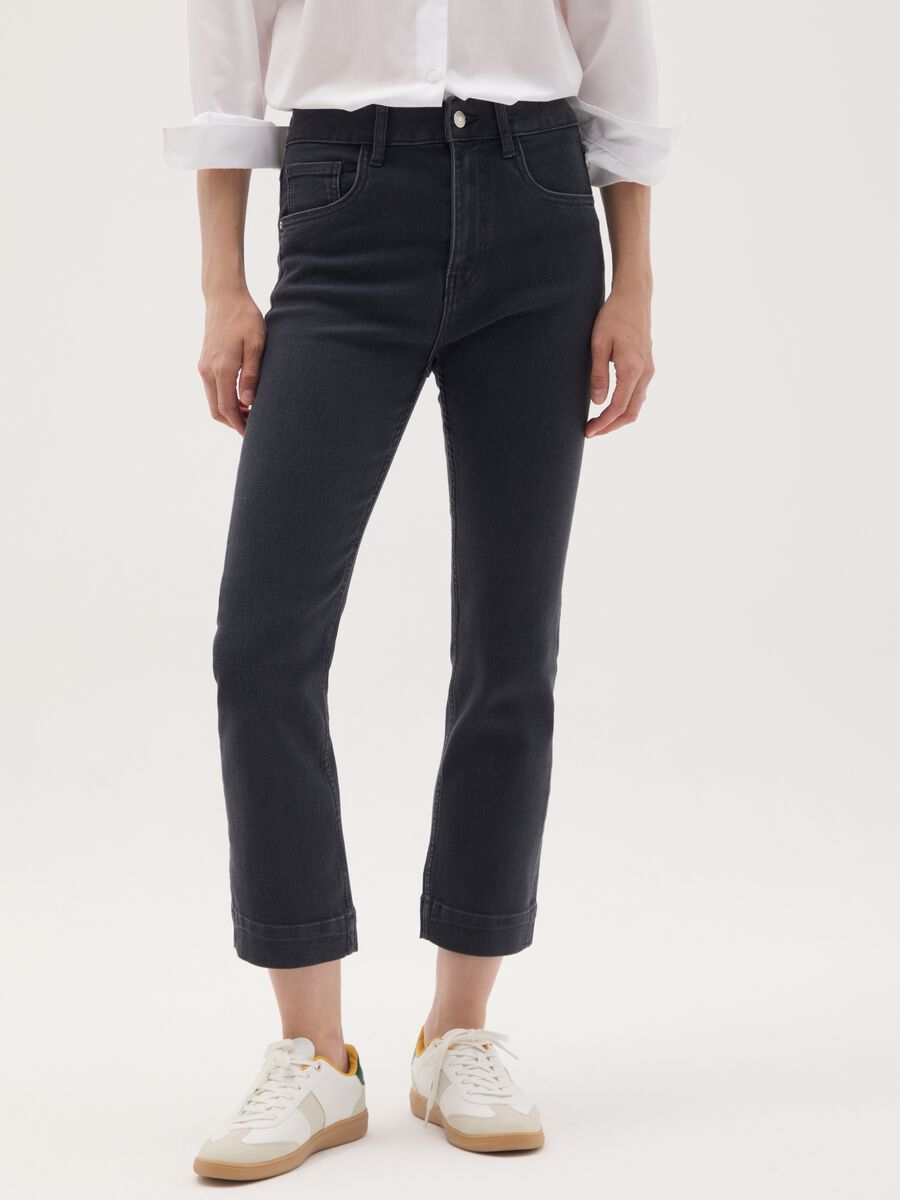 Jeans in denim nero slim fit_1