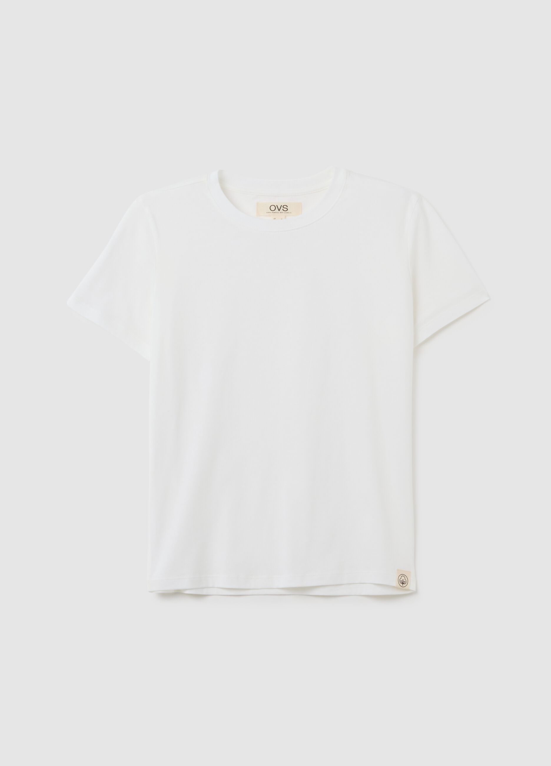 Women’s T-shirt in white 100% cotton with regular fit