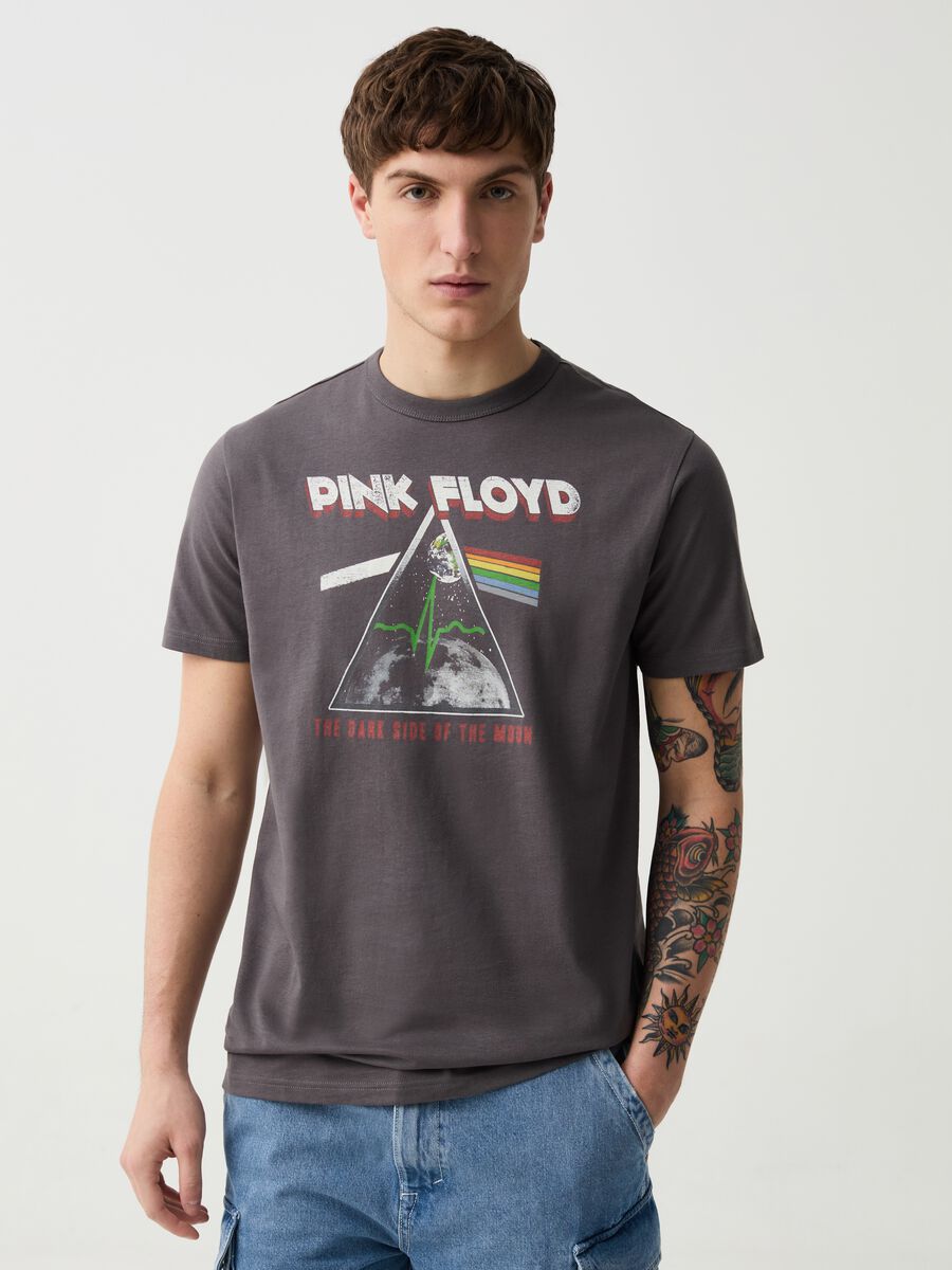 Cotton T-shirt with Pink Floyd print_0