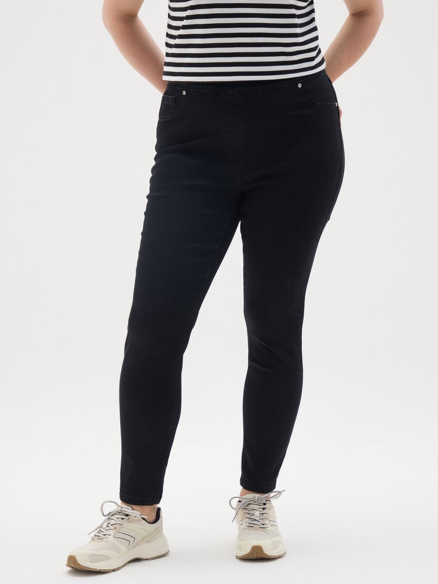 Black Denim Skinny Fit Jeans_1