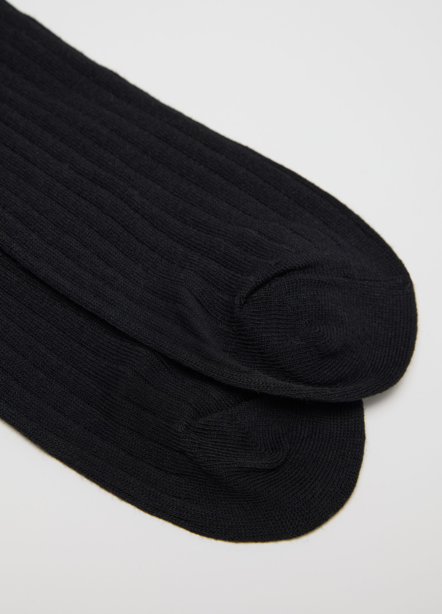 Three-pack black stretch pop socks