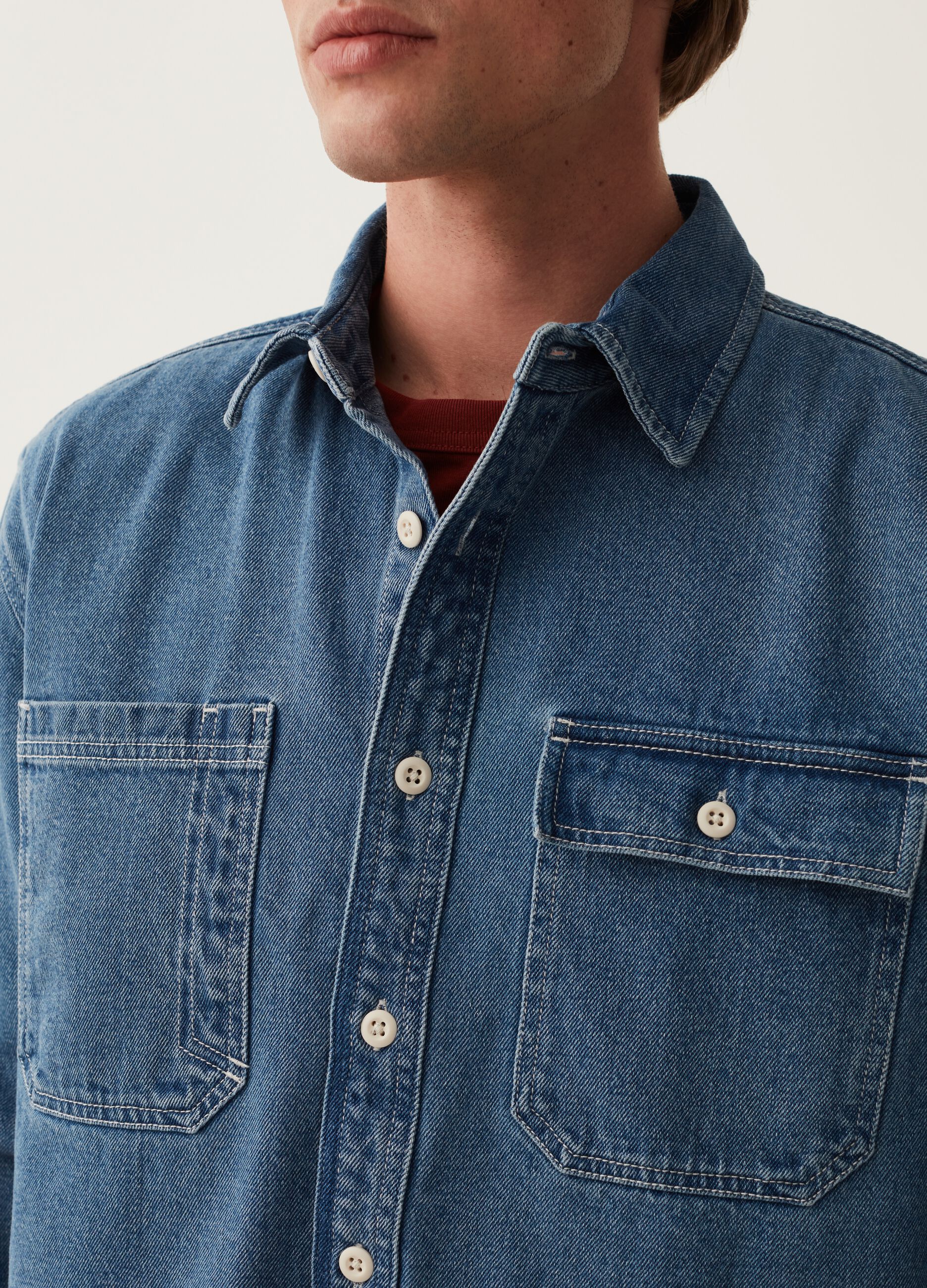 Camicia workwear in denim_3
